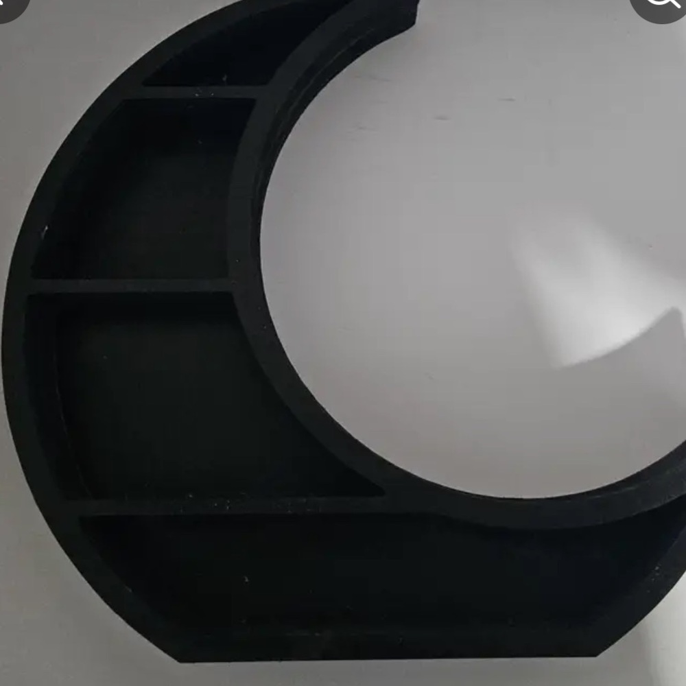 New in packaging; crescent moon crystal shelf